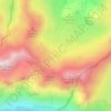 Lac Verdet topographic map, elevation, terrain