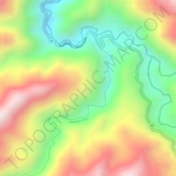 Taiba topographic map, elevation, terrain