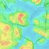 Sylarna topographic map, elevation, terrain