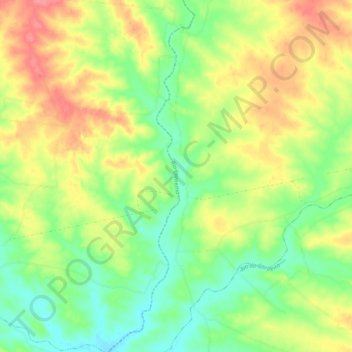 Rio Ipanema topographic map, elevation, terrain