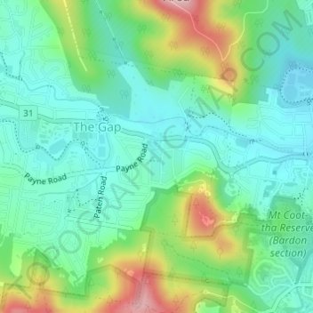Alan Willing Park topographic map, elevation, terrain