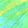 Dubai Sustainable City topographic map, elevation, terrain