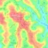 Academia das Cidades topographic map, elevation, terrain