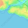 Plage de la Source topographic map, elevation, terrain