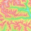 Defereggental topographic map, elevation, terrain