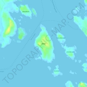 Nottö topographic map, elevation, terrain