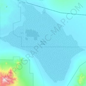 Bristol Lake topographic map, elevation, terrain