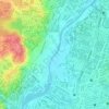 Marikina River topographic map, elevation, terrain