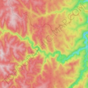 Bungleboori Creek topographic map, elevation, terrain