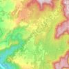 Megalong Valley topographic map, elevation, terrain