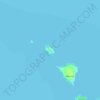 Mortlock Island topographic map, elevation, terrain
