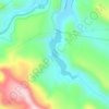 Presa El Potosino topographic map, elevation, terrain