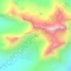 Laguna Charquini topographic map, elevation, terrain