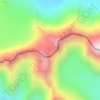 Катунский хребет topographic map, elevation, terrain