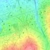 Praça Cívica topographic map, elevation, terrain