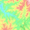 Rio Vacas Gordas topographic map, elevation, terrain