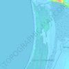 Kalogria Beach topographic map, elevation, terrain