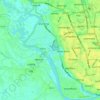 Buriganga River topographic map, elevation, terrain