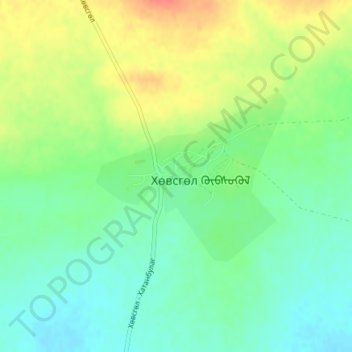 Khuvsgul topographic map, elevation, terrain
