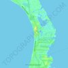 Seven Mile Beach topographic map, elevation, terrain