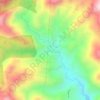 Quebrada Larga topographic map, elevation, terrain