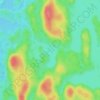 Lac Fou topographic map, elevation, terrain