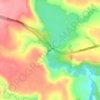 Pykes Creek Dam topographic map, elevation, terrain