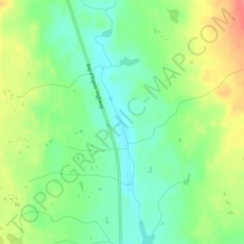 Conne River topographic map, elevation, terrain