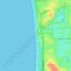 Scarborough Beach topographic map, elevation, terrain