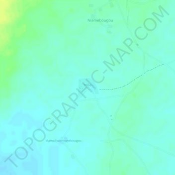 Yolla topographic map, elevation, terrain