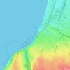 Frankston Beach topographic map, elevation, terrain
