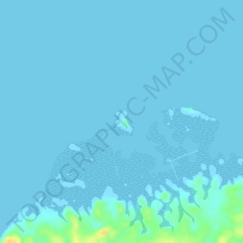 Tiniguiban Island topographic map, elevation, terrain