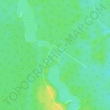 Joseph Lake topographic map, elevation, terrain