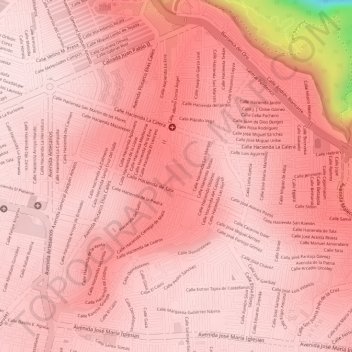 Parque Centenario topographic map, elevation, terrain