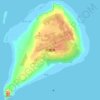 Iwoto Island topographic map, elevation, terrain