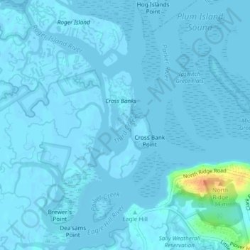 Third Creek topographic map, elevation, terrain