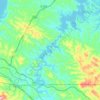 浪河 topographic map, elevation, terrain
