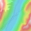 Strait Lake topographic map, elevation, terrain