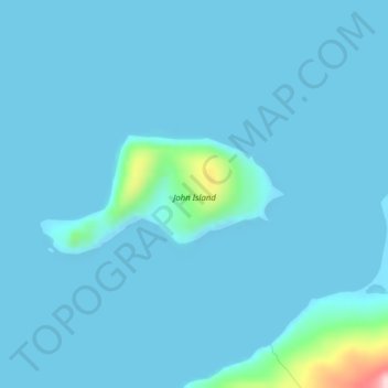 John Island topographic map, elevation, terrain