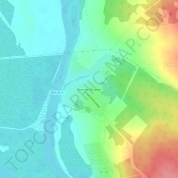 Верхнее Мошево topographic map, elevation, terrain