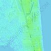 Butler Beach topographic map, elevation, terrain