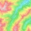 Vallée d'Arrens topographic map, elevation, terrain