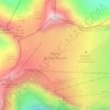 Glacier de Tsanfleuron topographic map, elevation, terrain