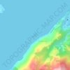 Ilha das Cabras topographic map, elevation, terrain