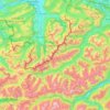 Lechtal topographic map, elevation, terrain