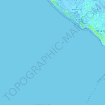 Westerschelde topographic map, elevation, terrain
