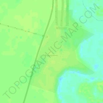 Бударино topographic map, elevation, terrain