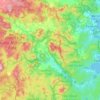 Towamba River topographic map, elevation, terrain