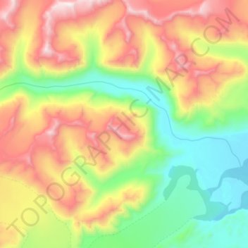 McArthur River topographic map, elevation, terrain