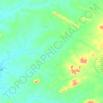 Riacho da Ema topographic map, elevation, terrain